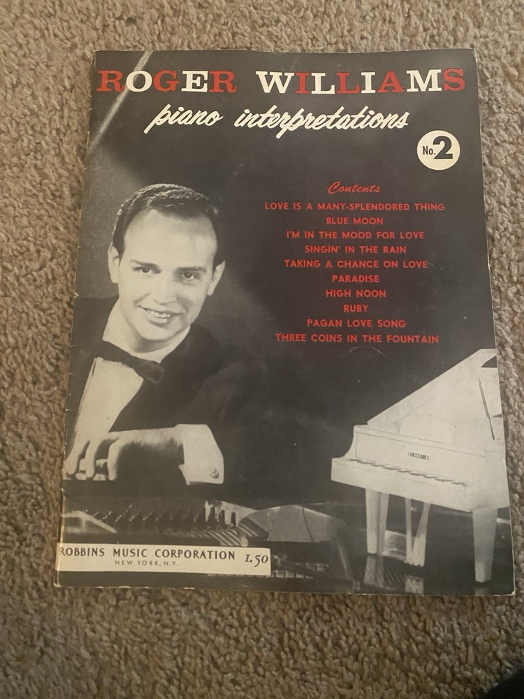 Roger Williams Songbook Piano Interpretations No. 2 Vintage I Combine Ship
