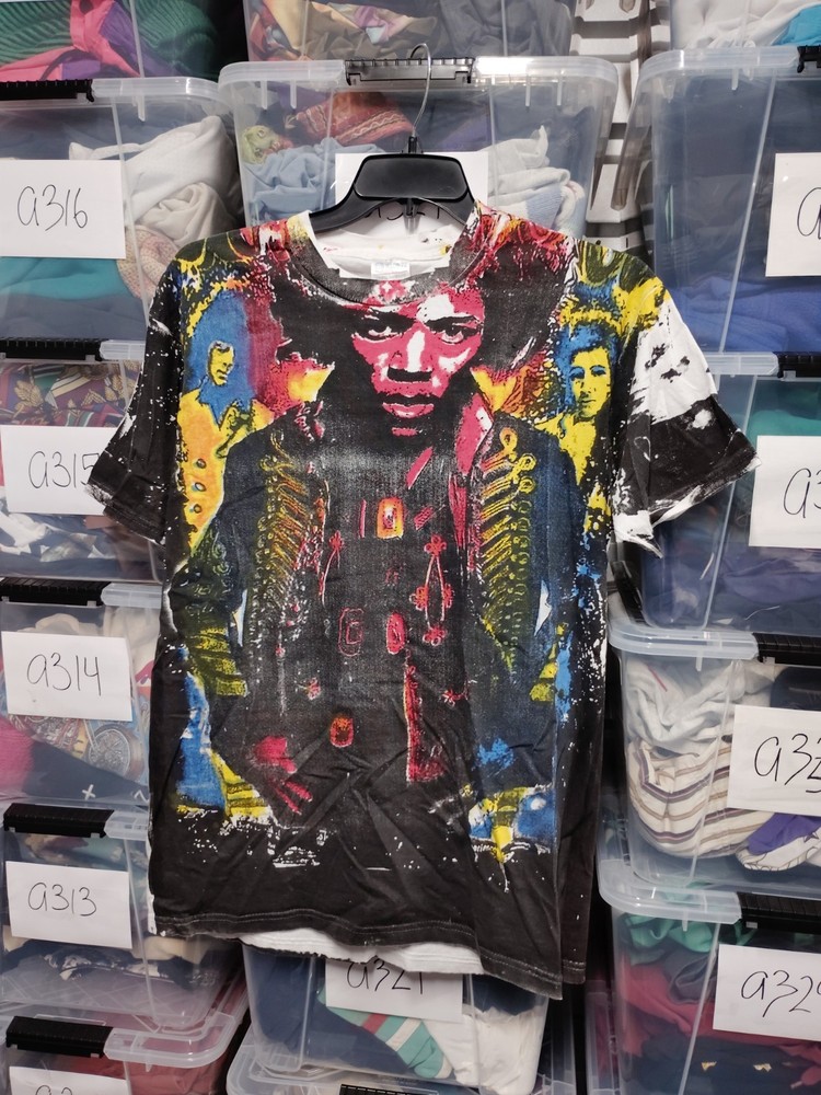 Jimi Hendrix Mosquito Head Aop Band Tee Modern Size Xl A339
