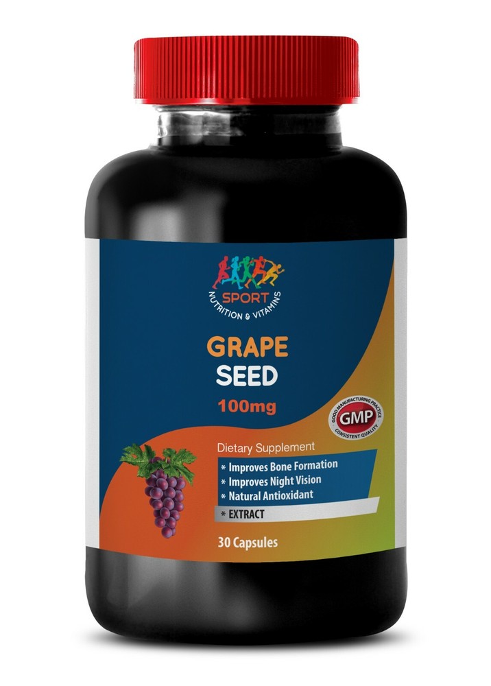 fat burner pills - GRAPE SEED EXTRACT 100mg - blood sugar support 1 Bottle