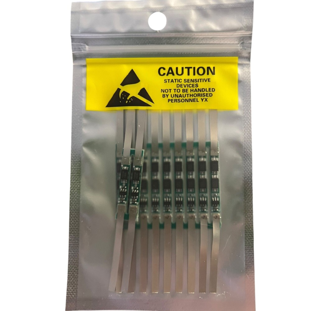 11pcs  3A 5A Protection Board For 1S 3.7V Li-ion Battery Cell Anti-static Pack