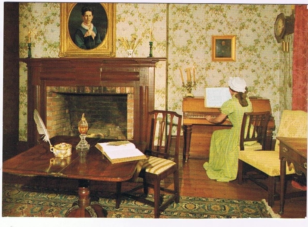 Ontario Postcard Toronto Black Creek Pioneer Village Burwick House Parlour