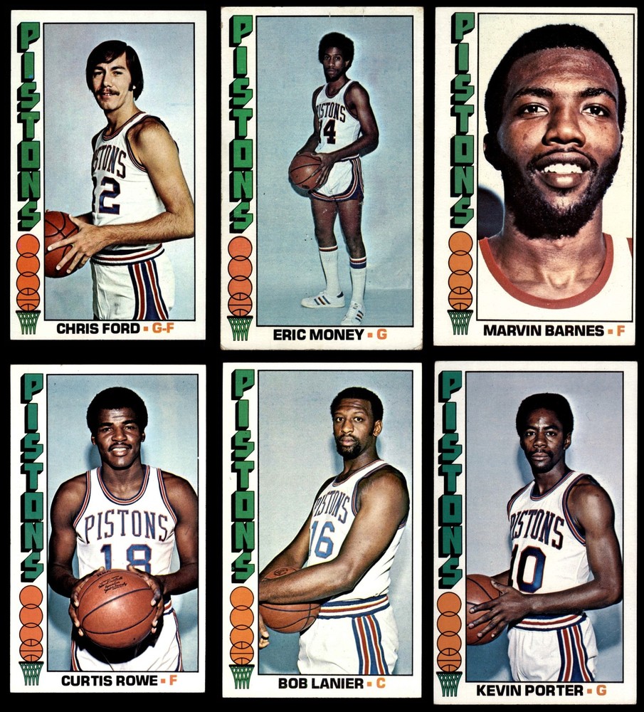 1976-77 Topps Detroit Pistons Team Set 4.5 - VG/EX+ 7128580