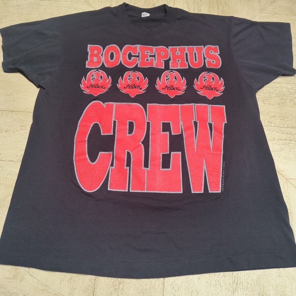 Vintage 1992 Hank Williams Jr Bocephus Concert Crew TShirt XL Single Stitch Rare