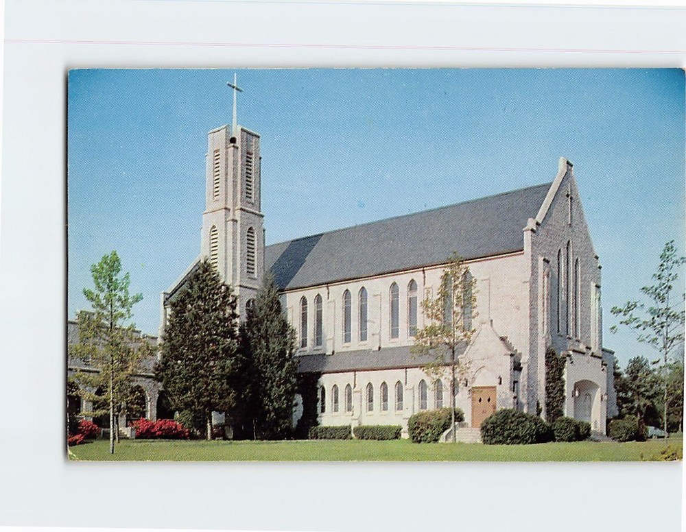 Postcard St. Joseph's Catholic Church & School Columbia South Carolina USA