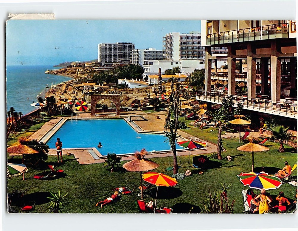 Postcard Alay Swimming Pool Torremolinos Costa del Sol Spain