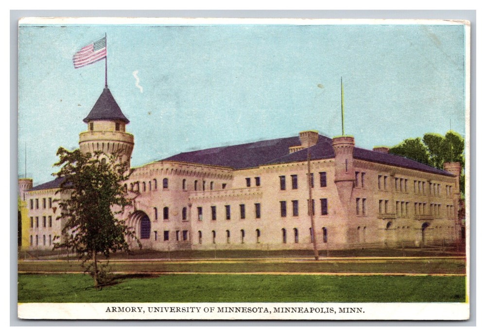 Minneapolis, Minnesota, University of Minnesota, Armory, UDB Postcard