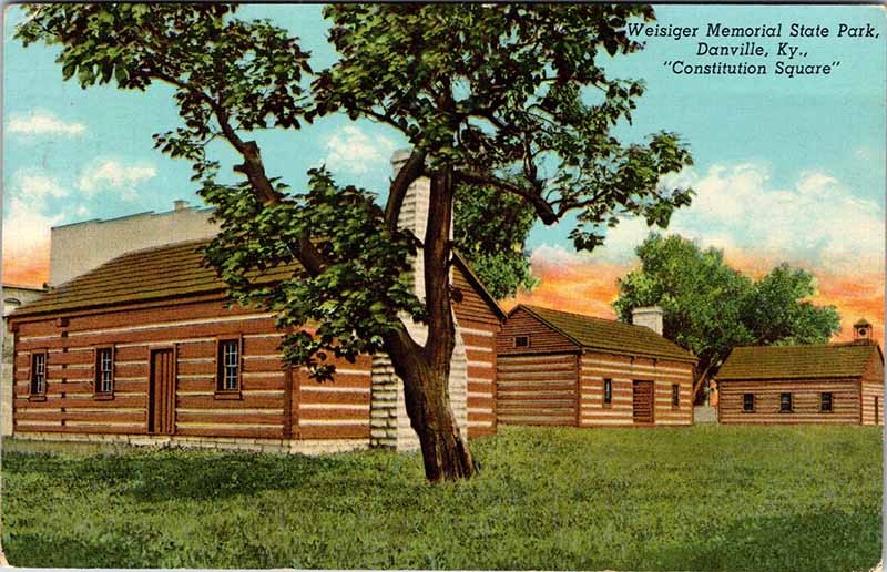 Postcard COURT HOUSE SCENE Danville Kentucky KY m/09 AM5299