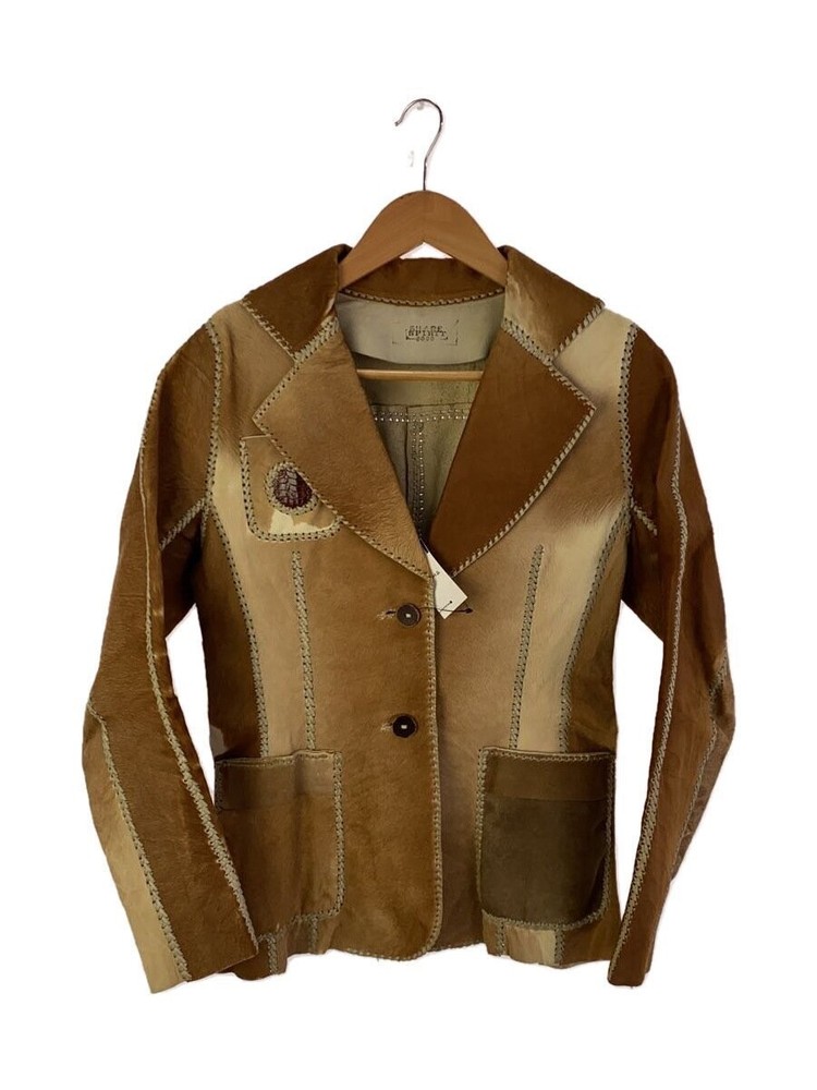 Men's Brown Leather Blouson Jacket - Stylish & Shareable