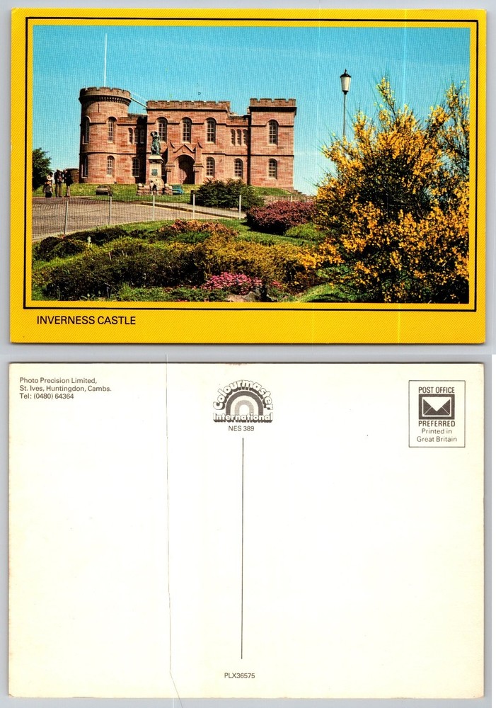 Inverness Castle Scotland Postcard Colourmaster International Photo Precision