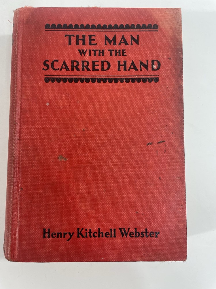 The Man with the Scarred Hand 1931 1st Edition Bobbs Merrill HC portion DJ