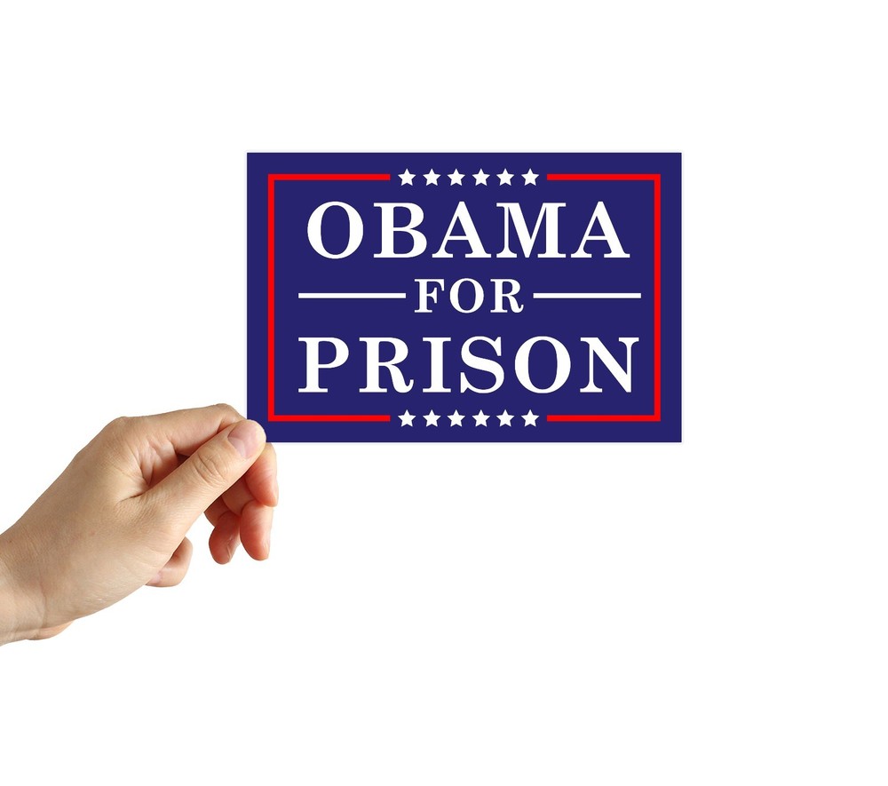 Obama for Prison Vinyl Sticker Decal for Car Truck Window Trump MAGA Campaign