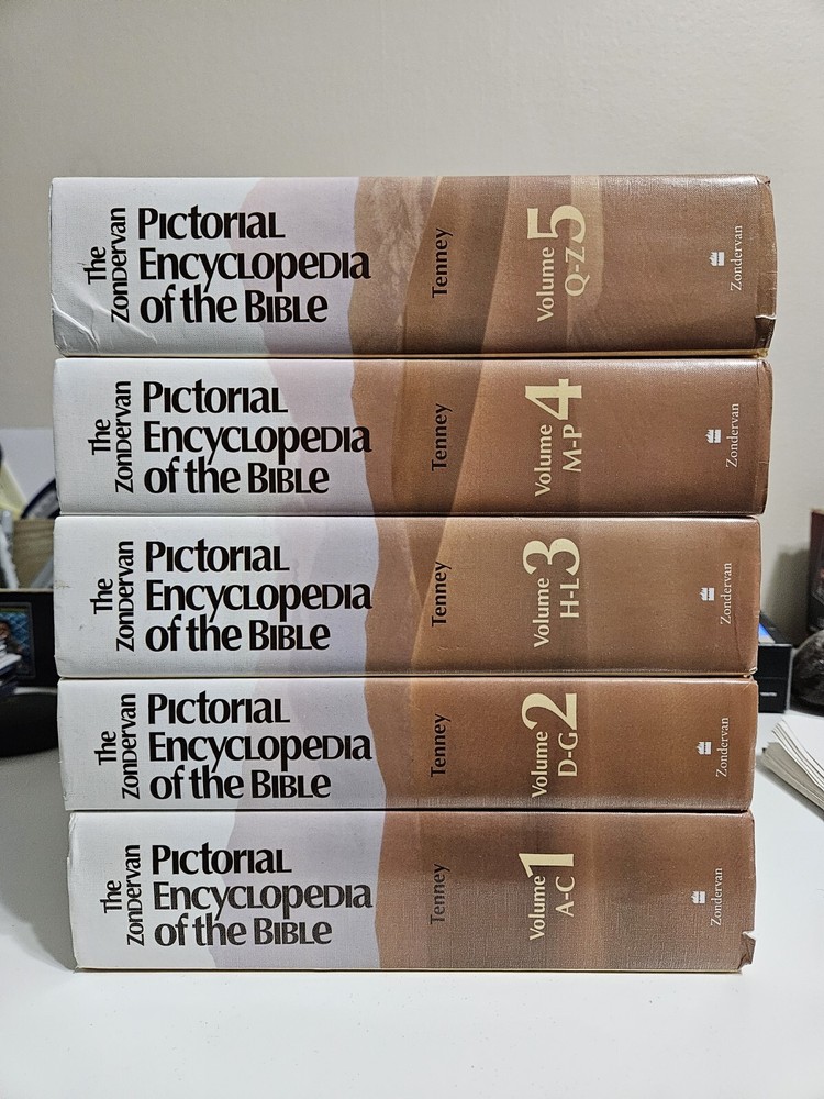 Zondervan Pictorial Encyclopedia of the Bible Set Vol 1-5 Hardcover Books 1976