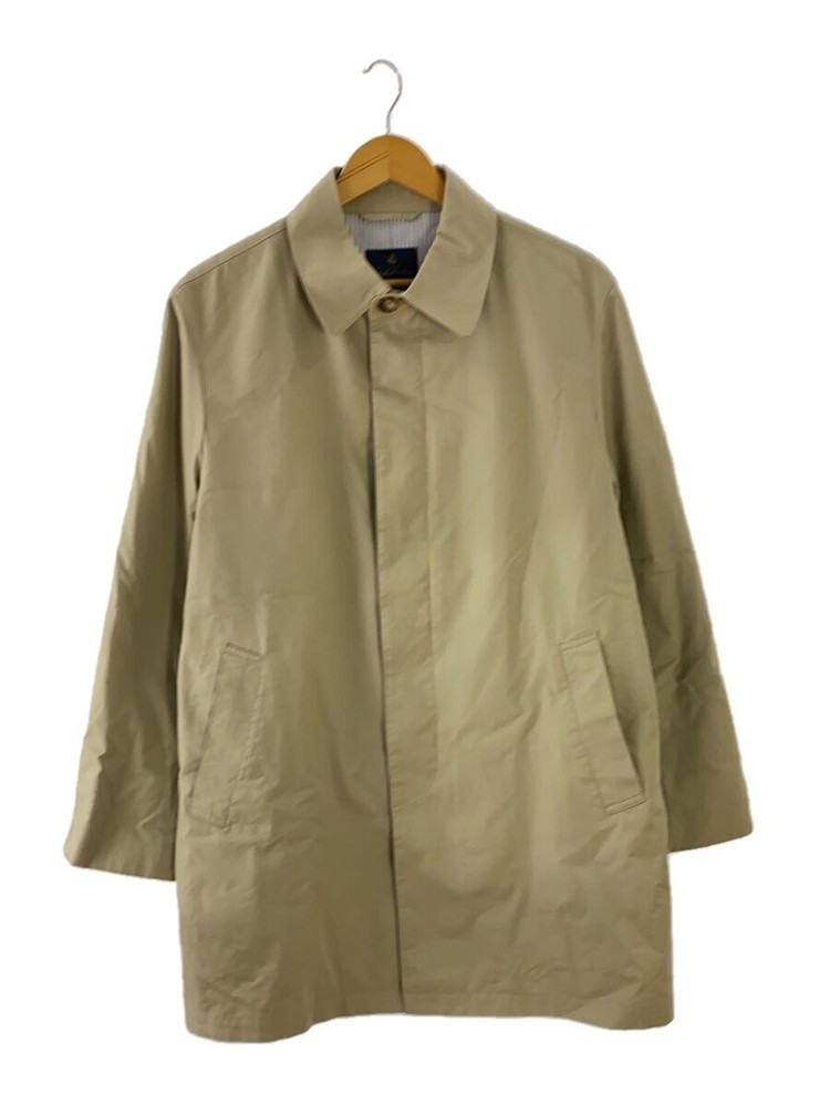 Brooks Brothers Stainless Steel Collar Coat/M/Cotton/Beg/Plain 1599
