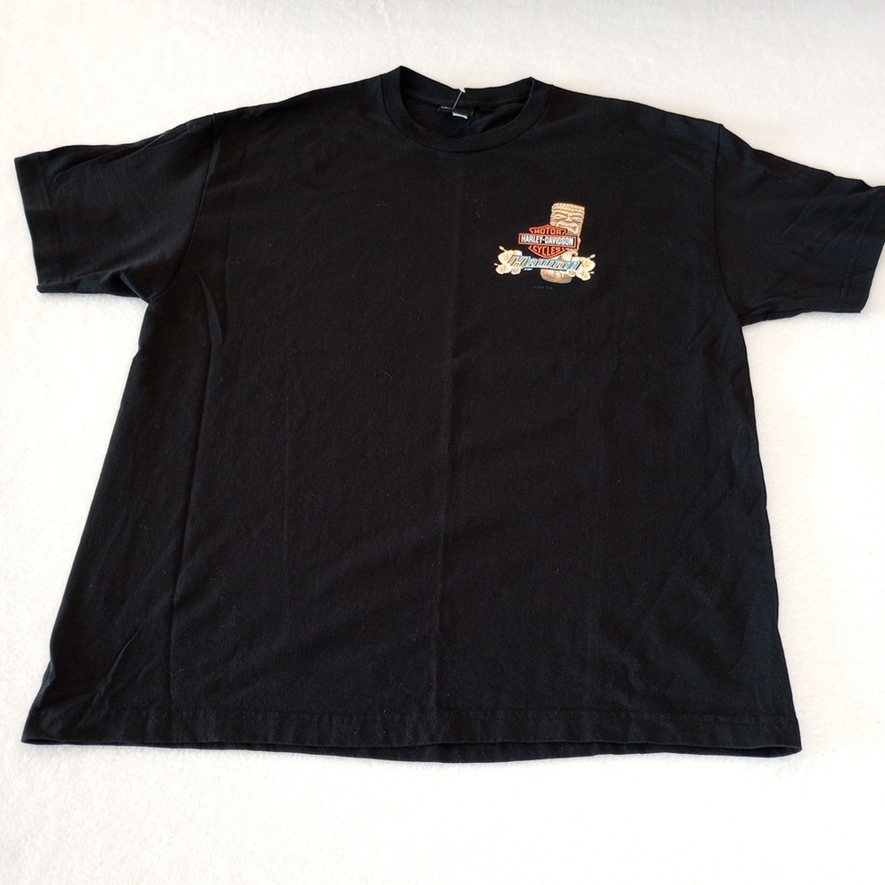 Harley Davidson Motorcycle Mens Hawaii T-Shirt Black Size XL