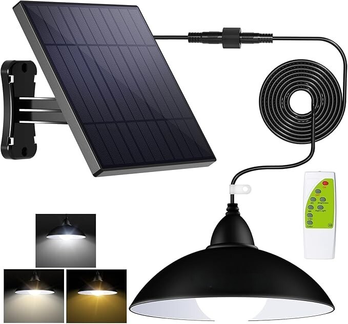 Remote-Controlled IP65 Waterproof Solar Hanging Lights for Outdoor Use