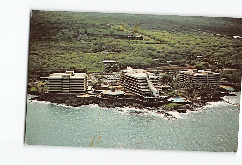 Postcard Aerial View Kona Hilton Hawaii USA