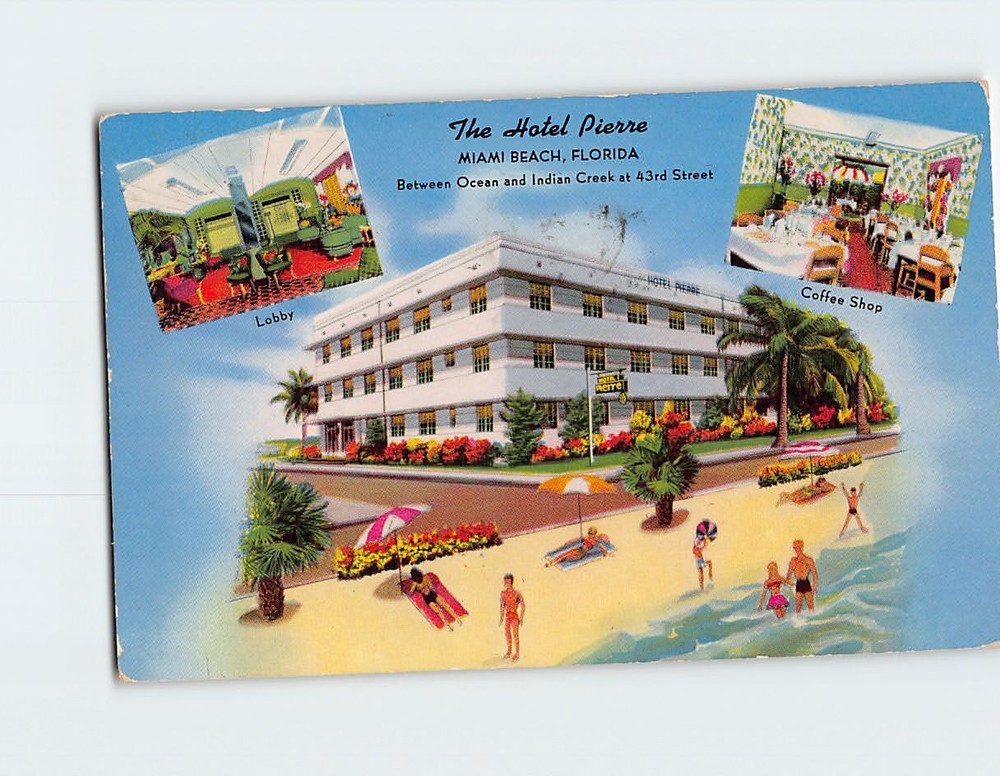 Postcard Hotel Pierre Miami Beach Florida USA