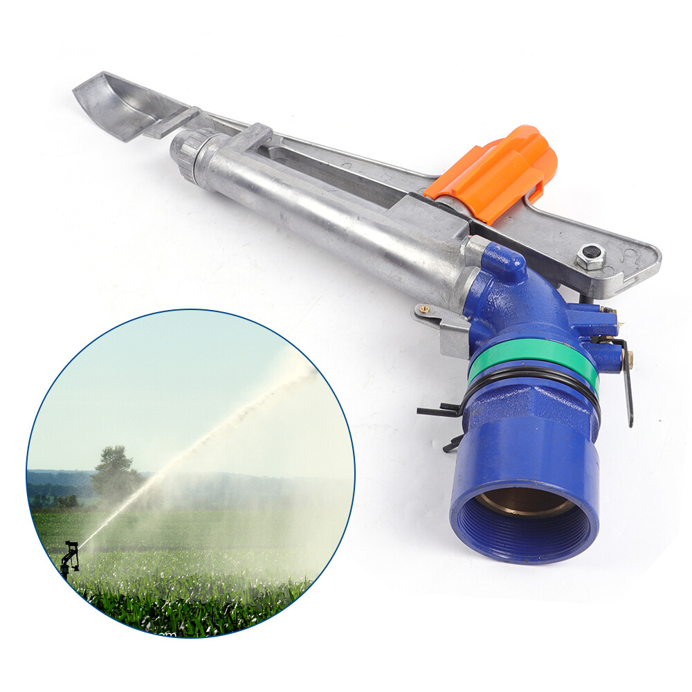 1.5'' Agriculture Irrigation Sprinkler Large-Area Watering Gun 50-60 meter 3-4kg