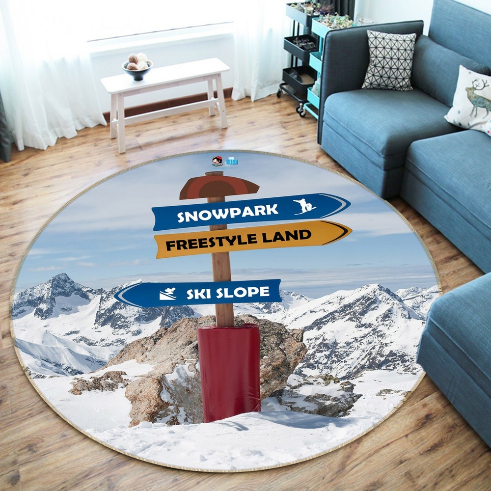 3D Mountain Road Sign NAO4161 Game Rug Mat Elegant Photo Carpet Mat Fay