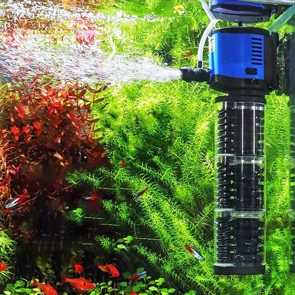 Fish Tank Filter Powerful 400GPH for 75-200 Gallon Aquarium Small Pond Fountain