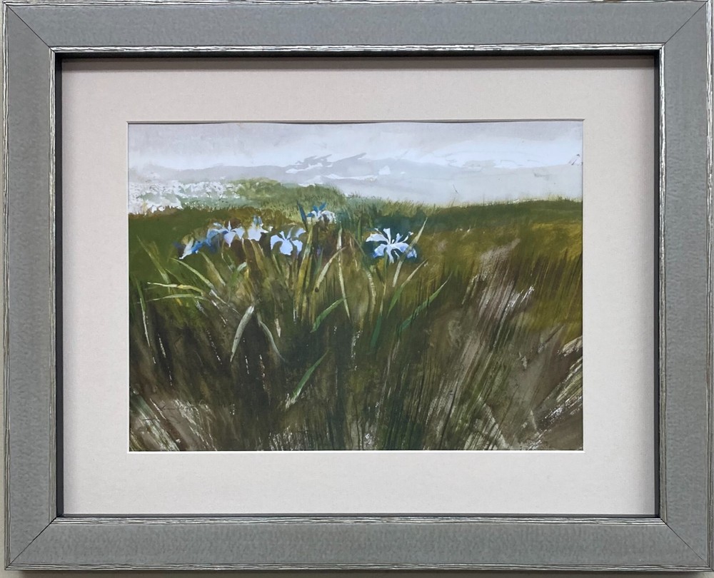 Andrew Wyeth Wild Iris 97 Custom Framed Rural Farm Americana Art USA