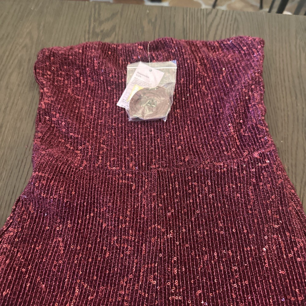Wild Fable Womens Sequin Jumpsuit Size XS MAROON