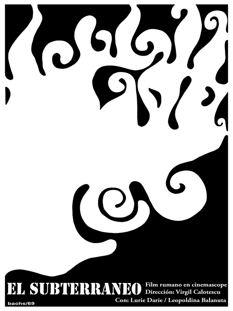 B & W El Subterraneo, the Underground Decor Poster.Graphic nterior design 3737