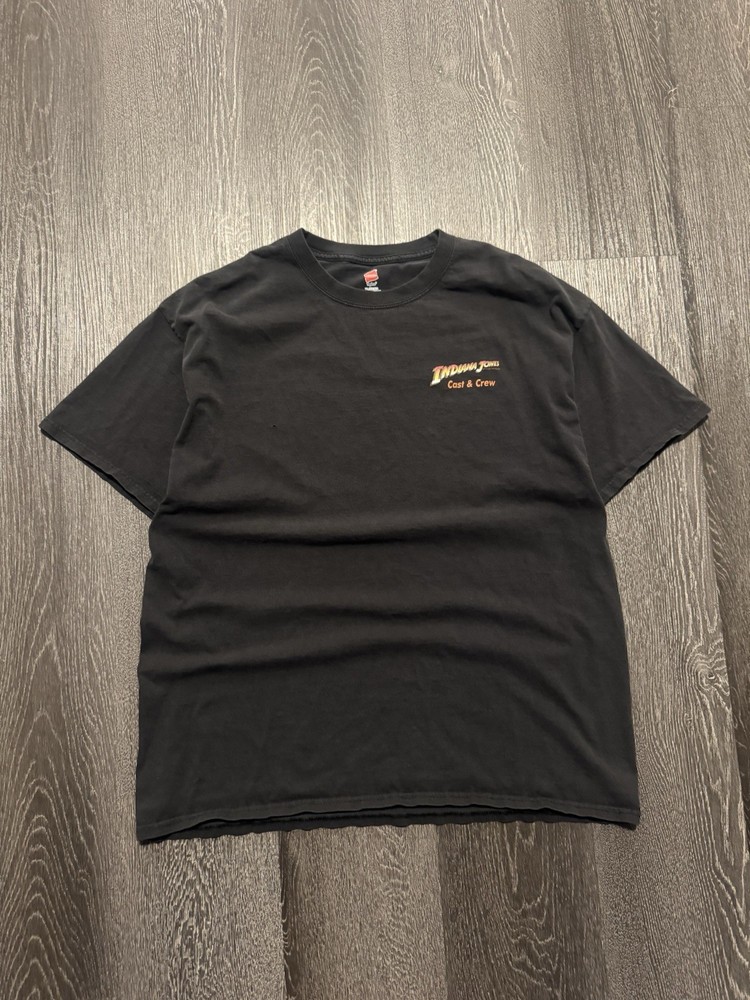 Rare Indiana Jones Hollywood Studios Disney Vintage Size XL Cast And Crew