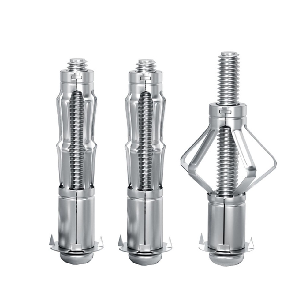 30 Heavy Duty Zinc Plated Steel Molly Bolts for Drywall Anchoring