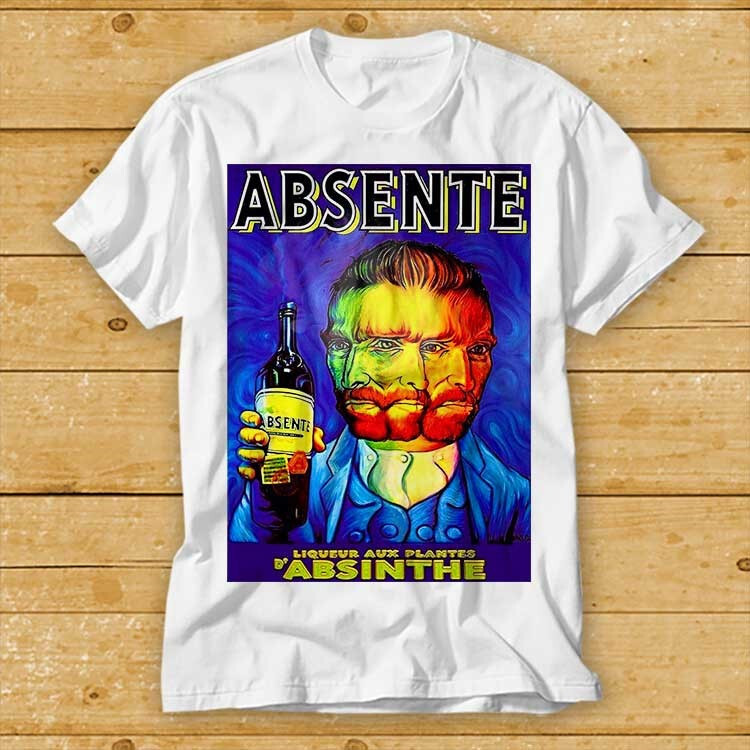 Absinthe Absente Vincent Van Gogh T Shirt Cult Movie Retro Music Top Tee 2353-image