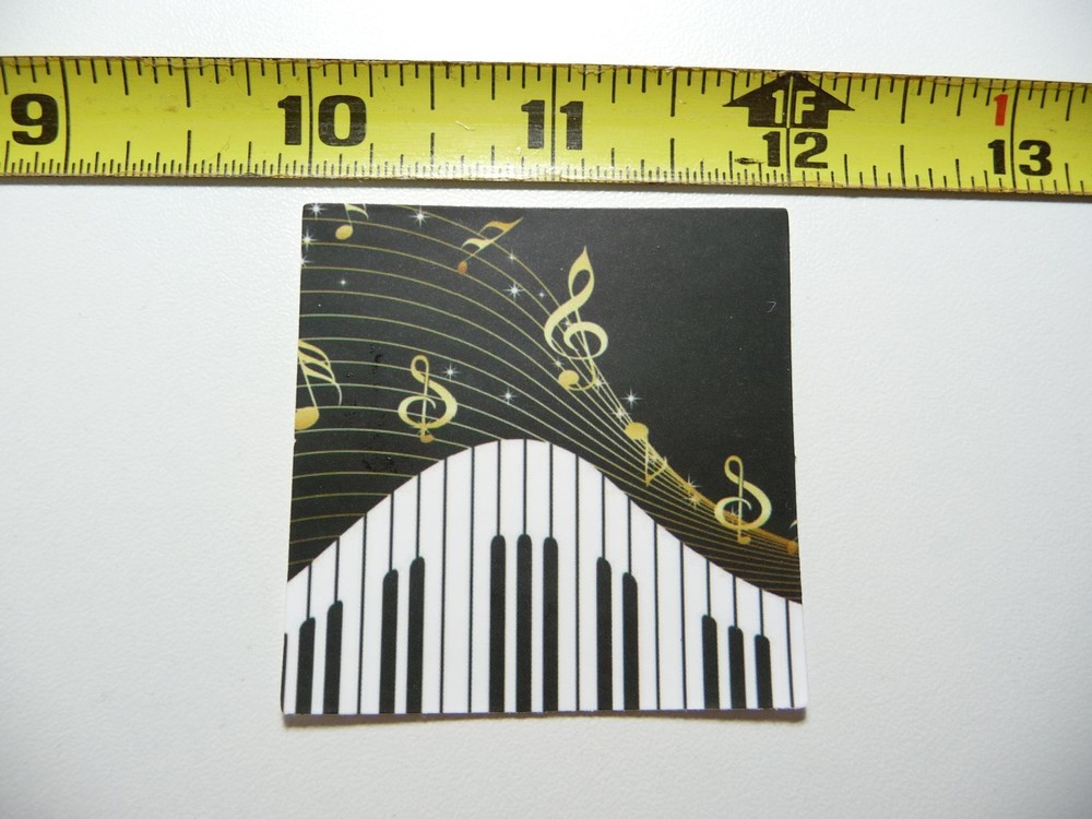 KEYBOARD MUSIC NOTES DECAL STICKER BAND CONCERT HALL MUSICAL