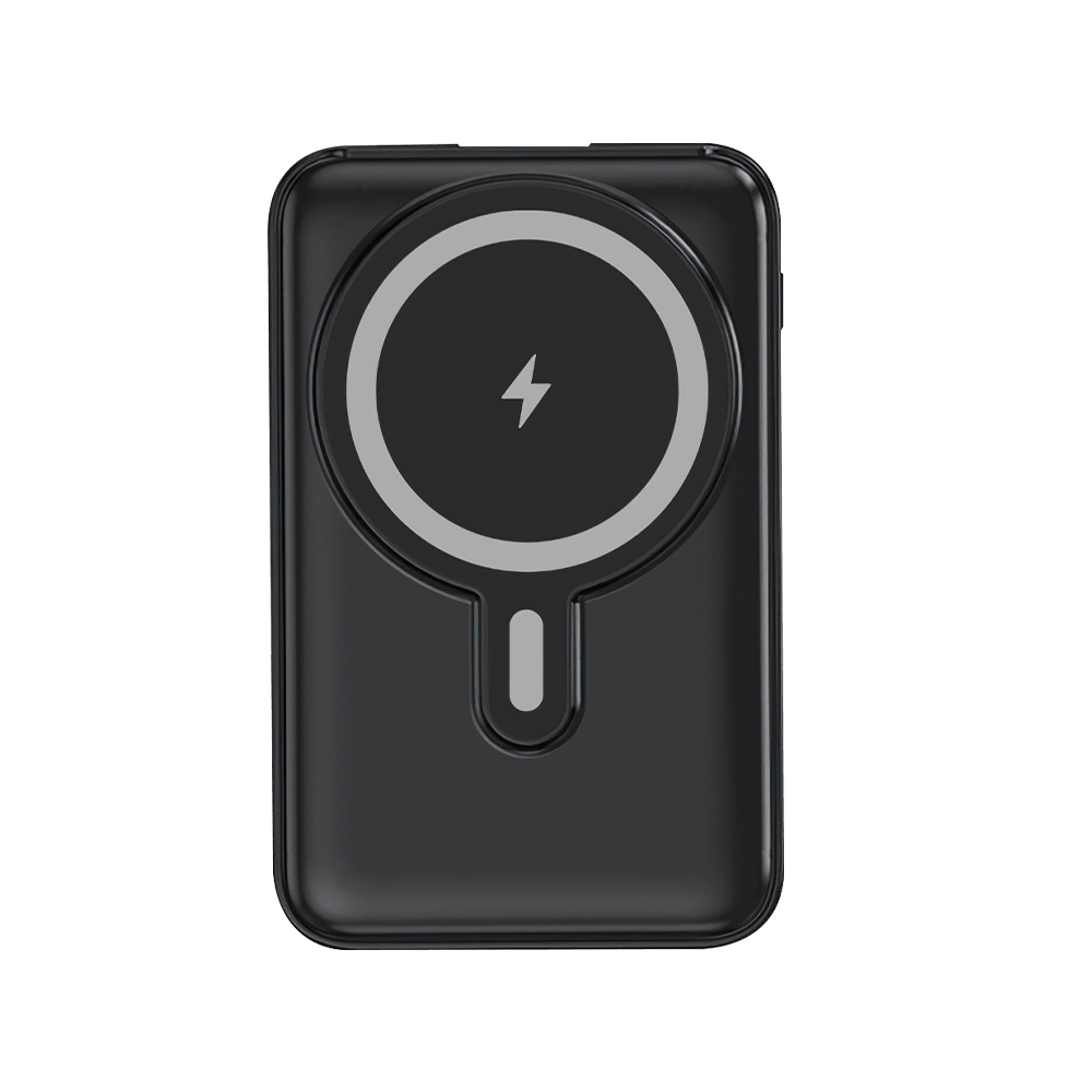 10000mAh Magnetic Portable Charger, Wireless Power Bank Built-In 4 Cables, 10000
