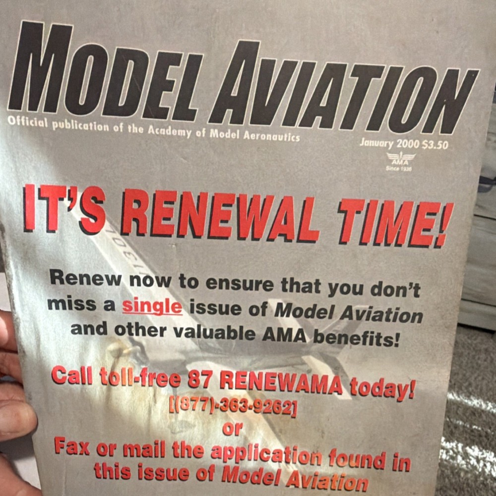 Model Aviation January 2000 Illustrated Magazine Academy of Model Aeronautics-image