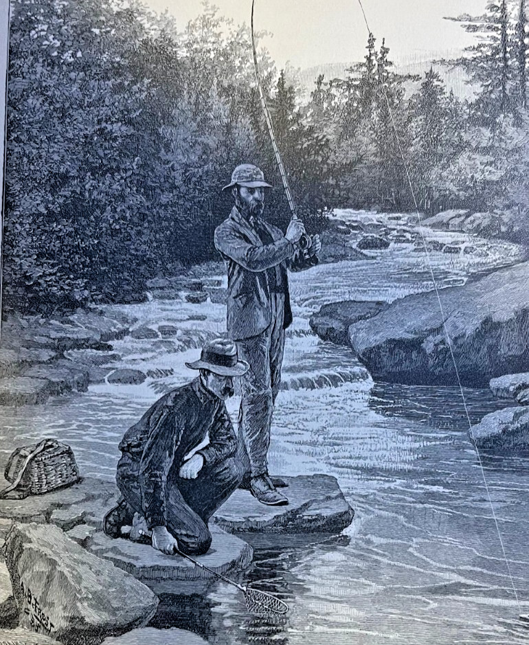 1885 Ampersand Lake New York Adirondacks illustrated
