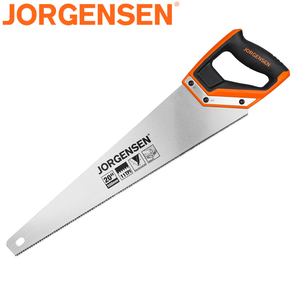 JORGENSEN 20-in Pro Hand Saw 11TPI Fine-Cut Saw Non-Slip Aluminum Welding Handle