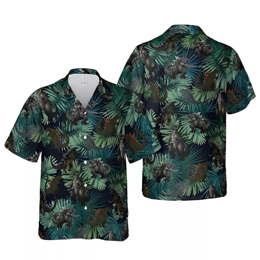 Godzilla Hawaiian Shirt - Summer Beach T-Shirt for Fans