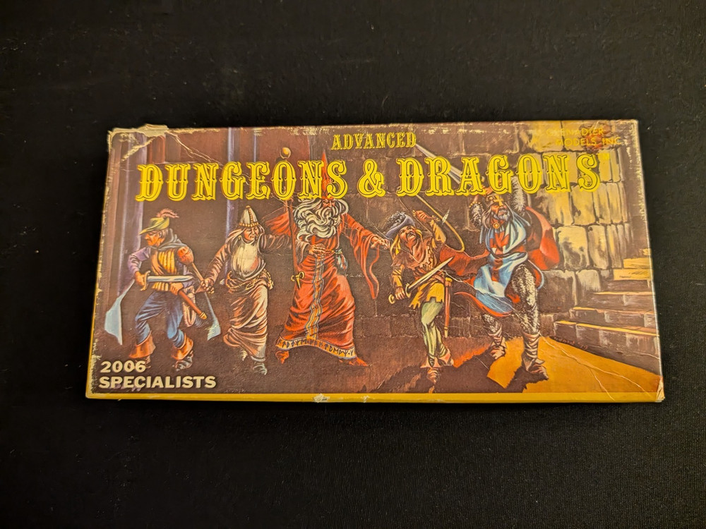Grenadier AD&D 2006 Specialists 25mm Metal Miniatures Set partial paint w/Box