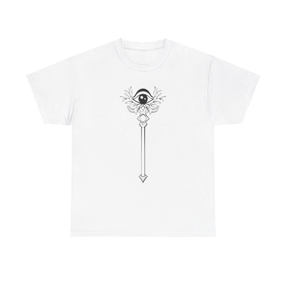 Eye Staff T-Shirt - gift art occult esoteric wicca pagan witchcraft magic symbol