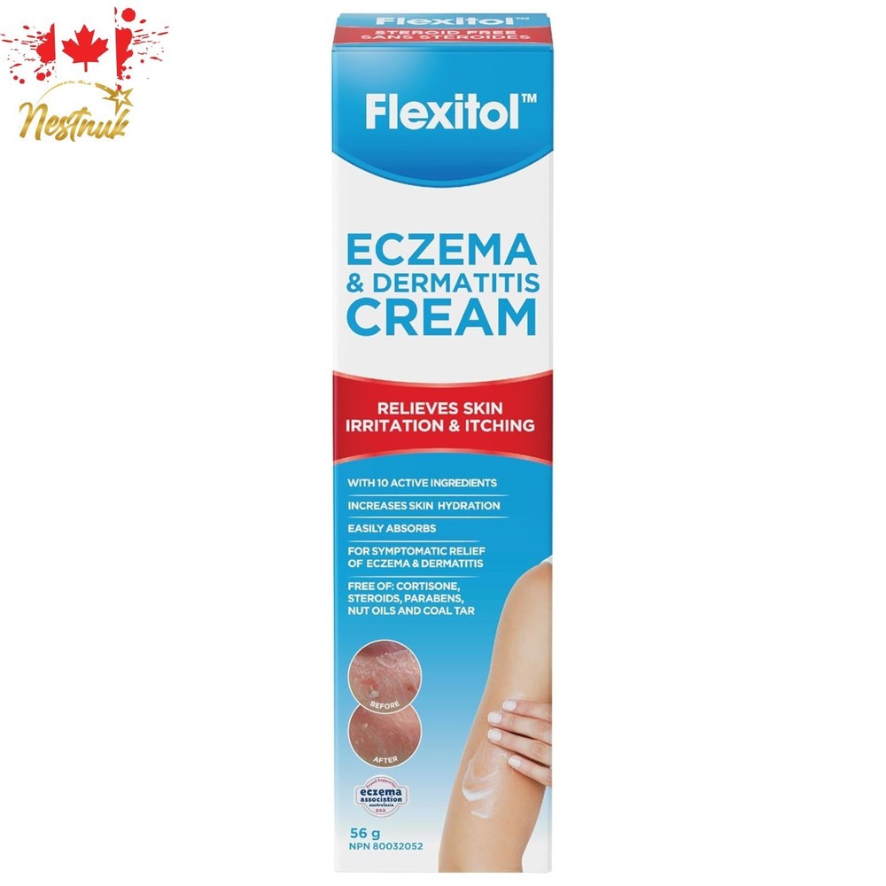 Eczema & Dermatitis Cream 56g | Face & Body Moisturizer for Dry Itchy Skin Relie