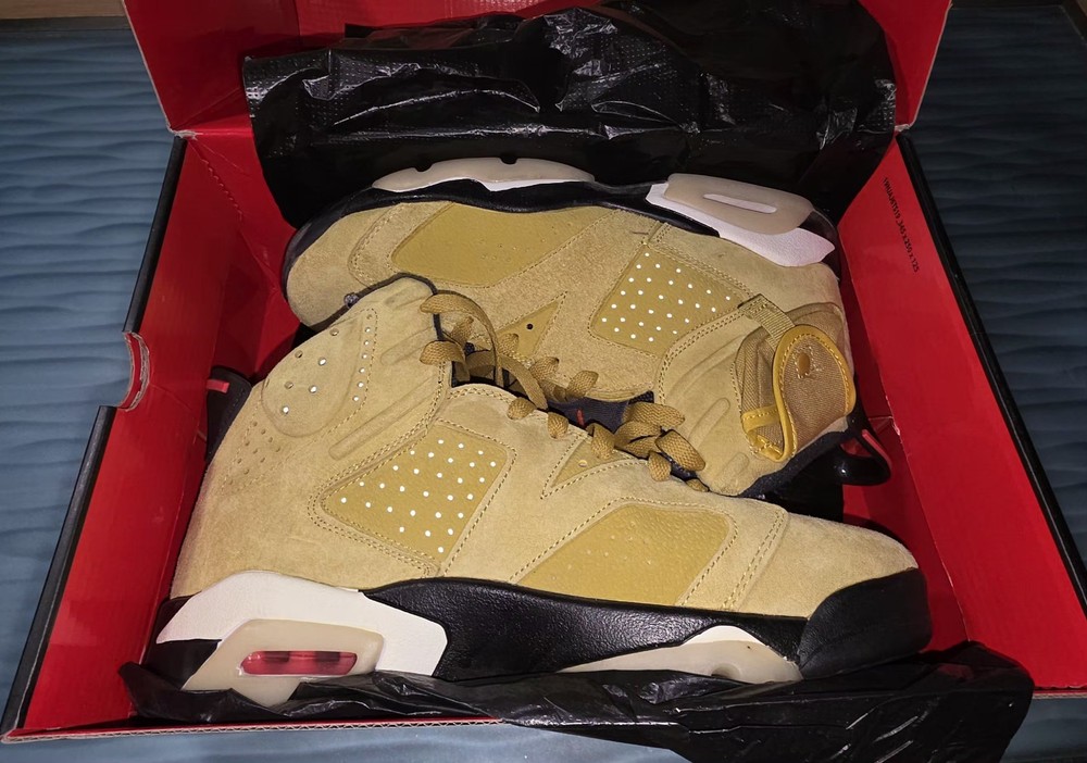Nike Travis Scott x Air Jordan 6 Yellow Cactus Jack CN1084-300, Sz 11