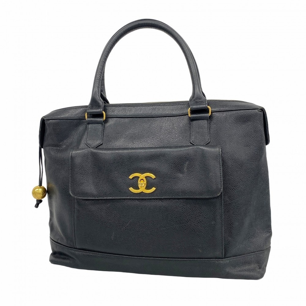 Chanel Classic Black Quilted Leather Tote Bag 629112
