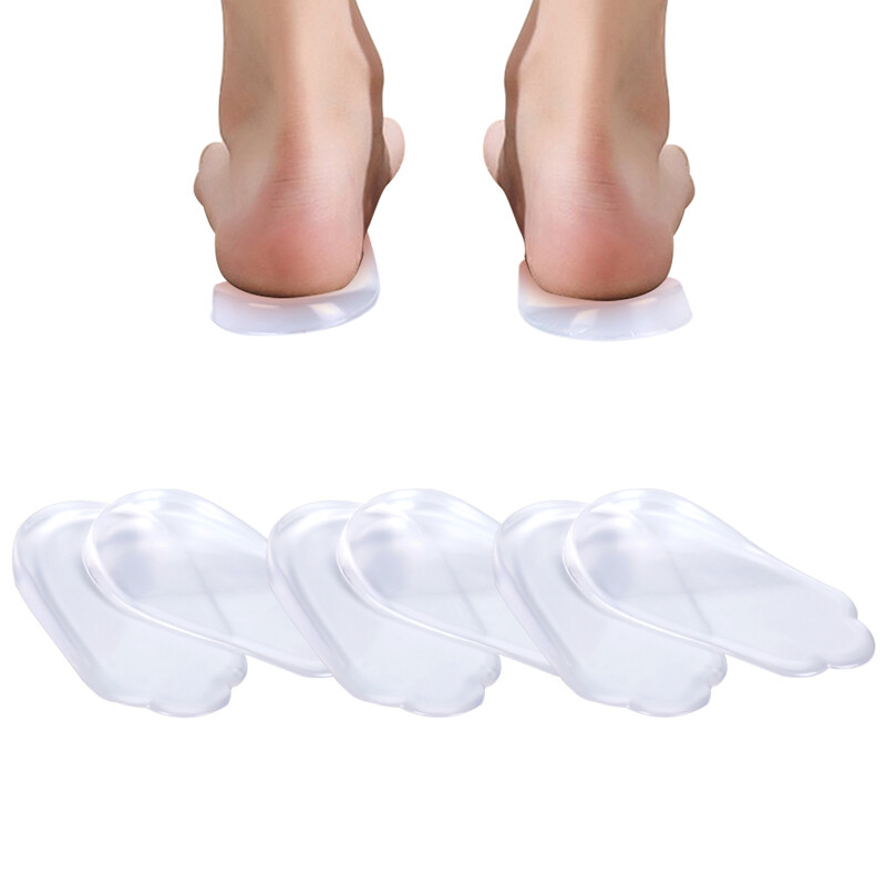 6Pcs Medial&Lateral Heel Wedge Silicone Insoles, Supination&Pronation Corrective