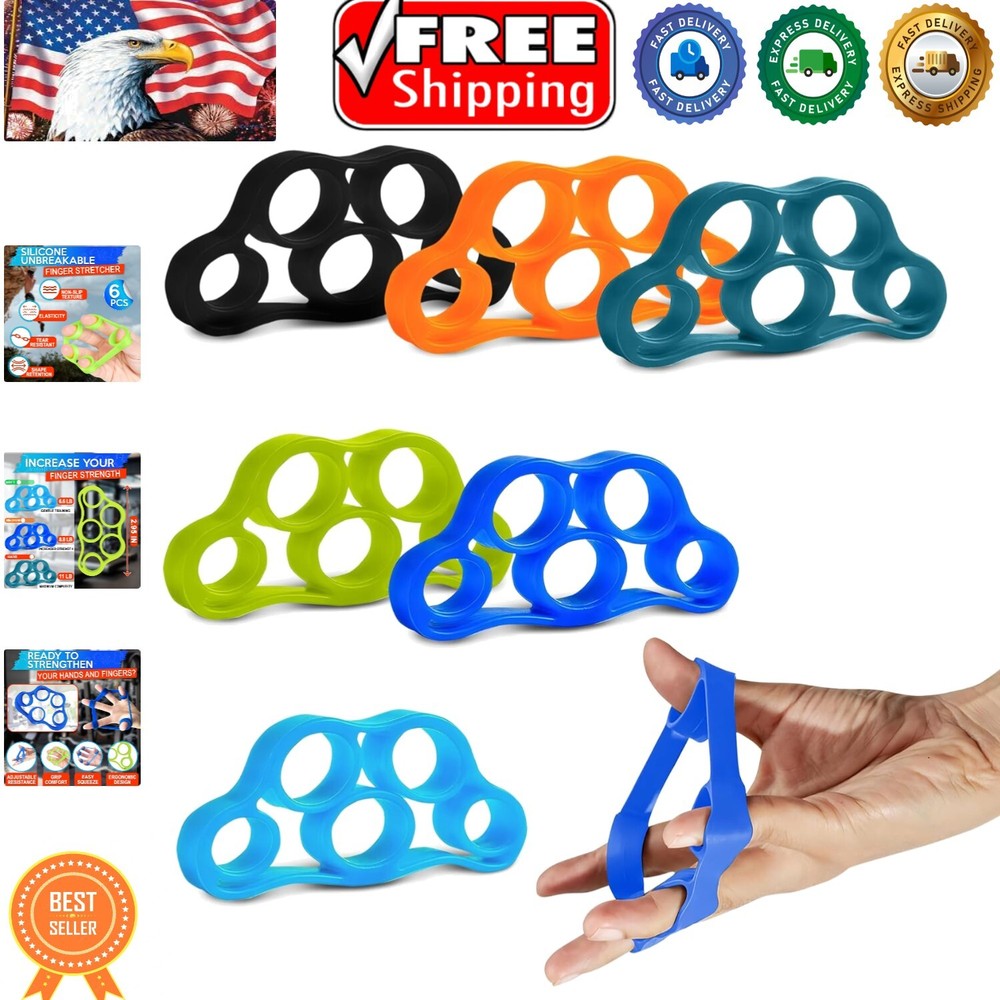 Ergonomic Hand Strengthener Balls - Silicone Finger Exerciser Set for Therapy