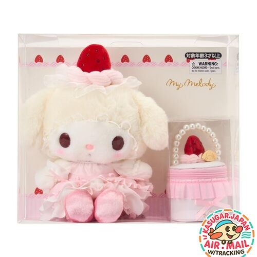 Sanrio Plush & Accessory Case Strawberry Whip Cake My Melody fm Japan w/Tracking