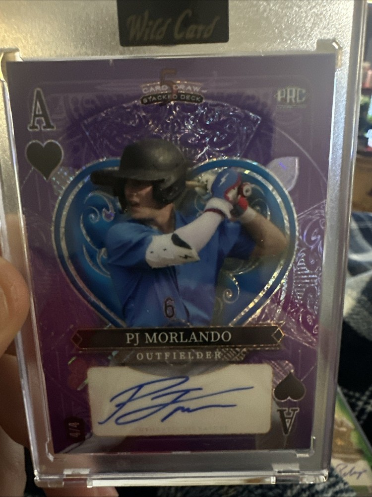 2024 Wild Card Stacked Deck Pj Morlando 4/4 Auto