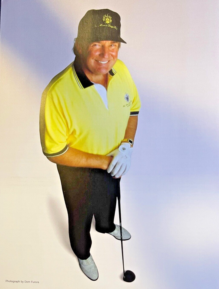 2017 Magazine Illustration President Donald Trump Holding Golf Club