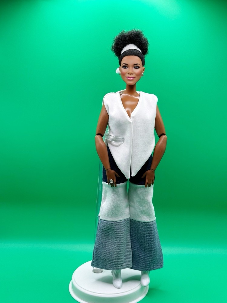 Hand-sewn Vest And 2 Toned Jeans Pant For Curvy Barbie Doll