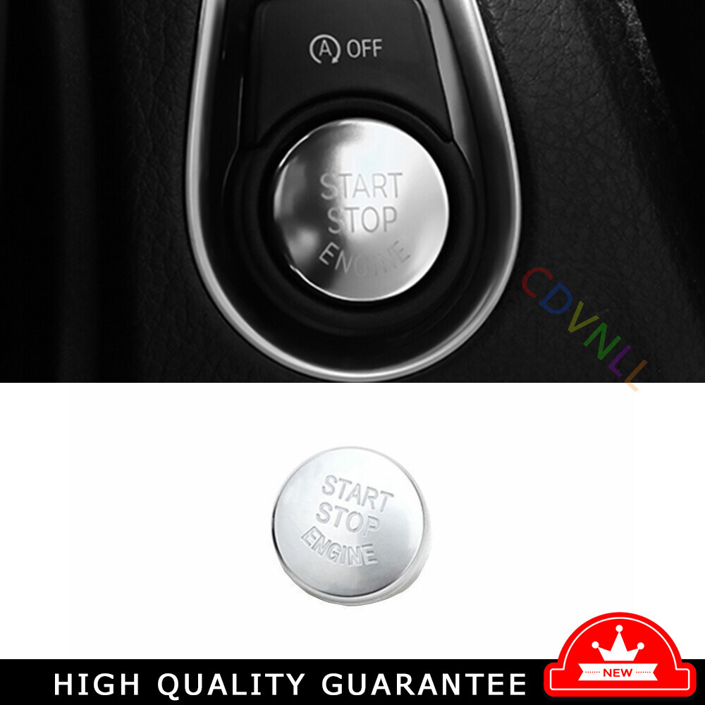 One-Click Startup Frame Cover Trim For BMW 3 4 Series GT 2013-2019 Matte Silver