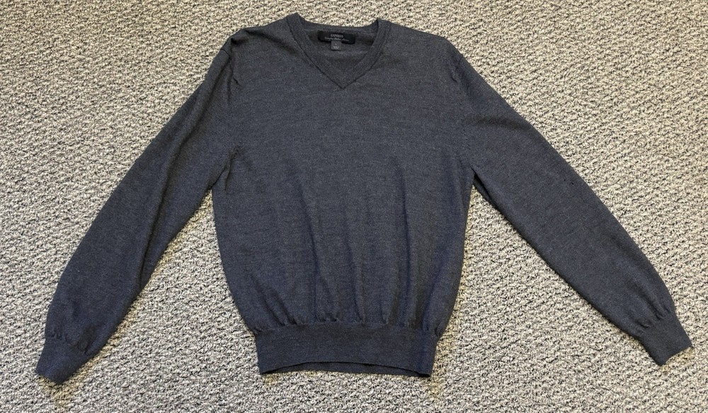 Vintage Men’s Express Sweater, Gray, Size Large
