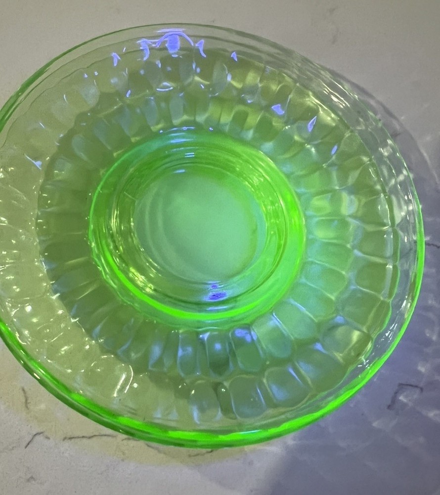 VTG Set of 3 Uranium Glass 6